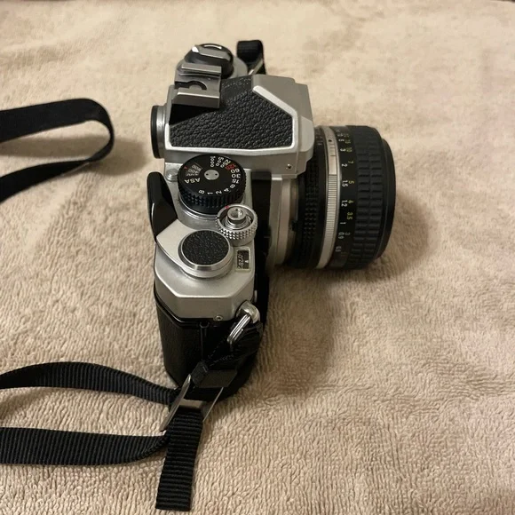 Nikon FM Chrome 35mm SLR Body with Nikkor 50mm Lens